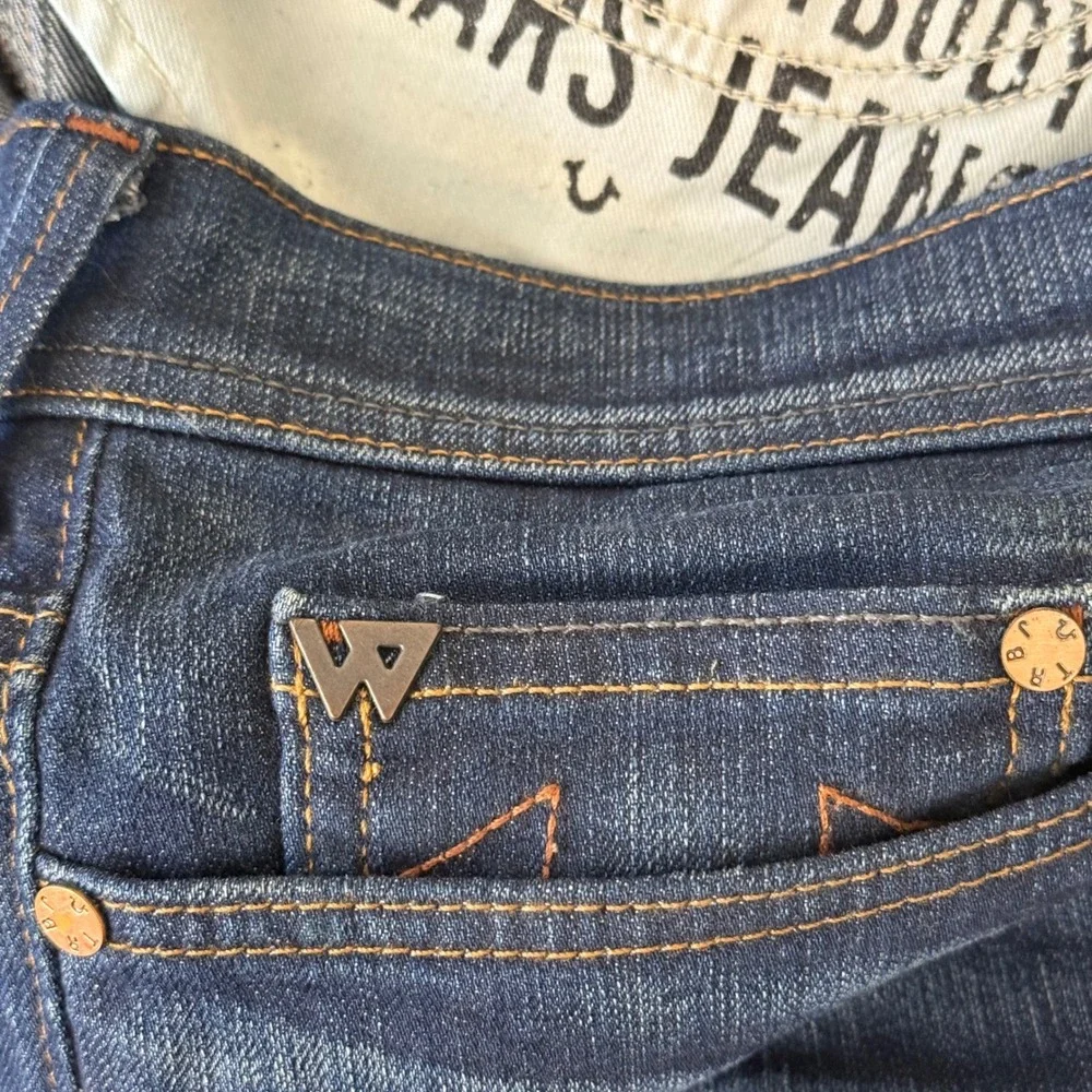 True Religion Rocco x Russell Westbrook Mens 44 Blue Relaxed Skinny Jeans